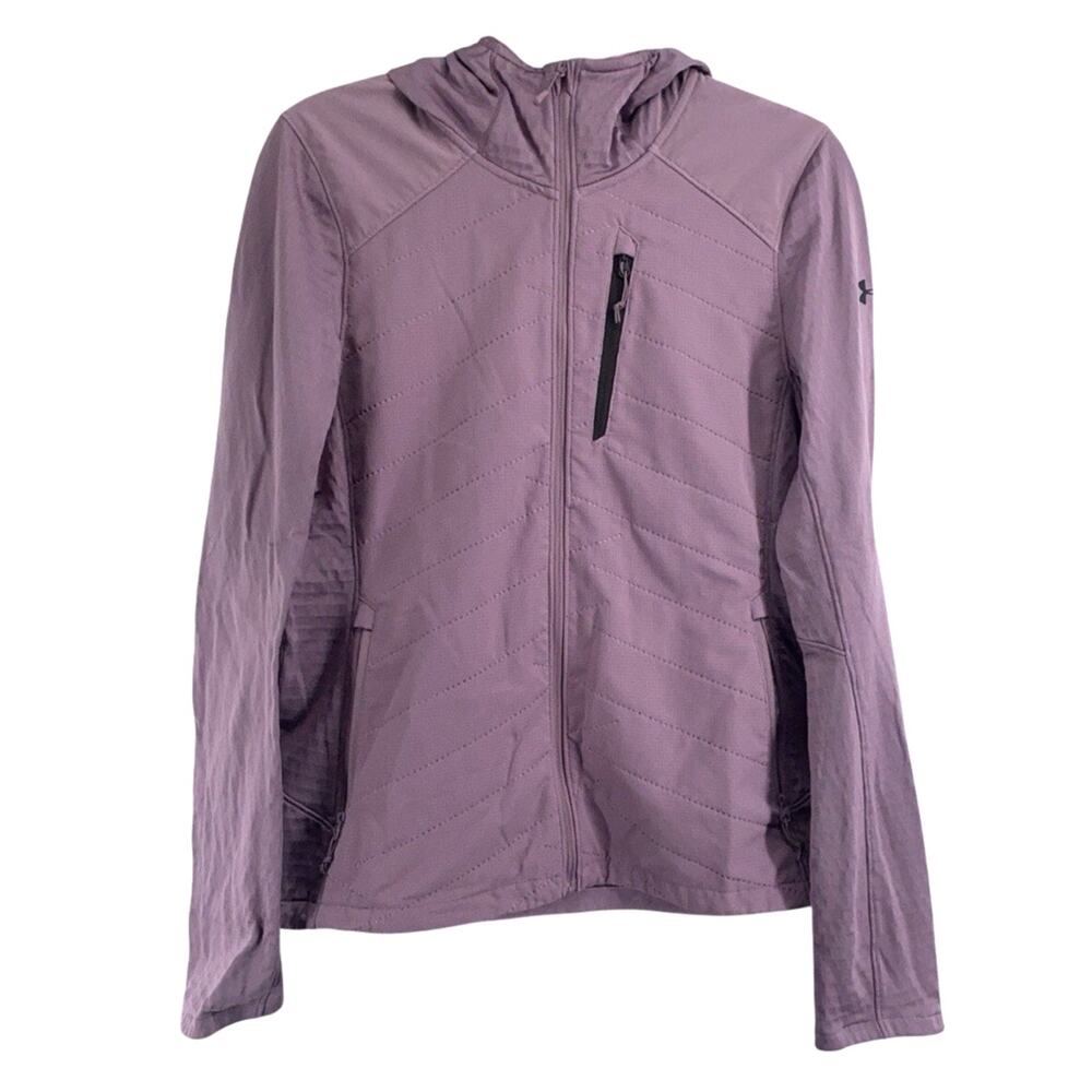 Women's Under Armour COLDGEAR REACTOR EXERT JACKET Size Medium Lilac